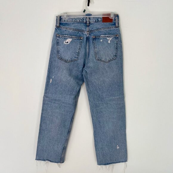 Anine Bing Distressed Straight Leg Jeans - Picture 9 of 12